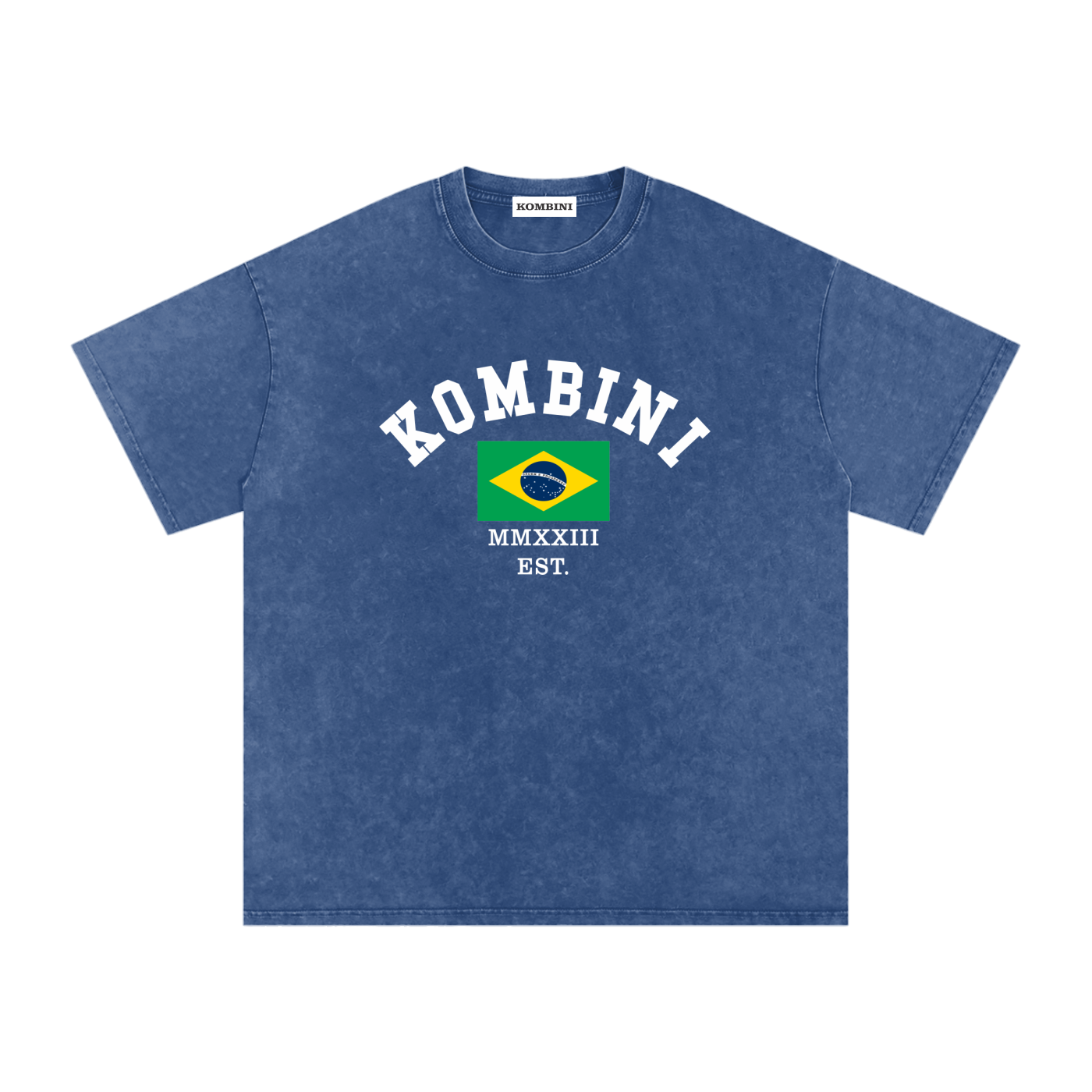 Kombini Brazil Oversized T-Shirt print detail closeup