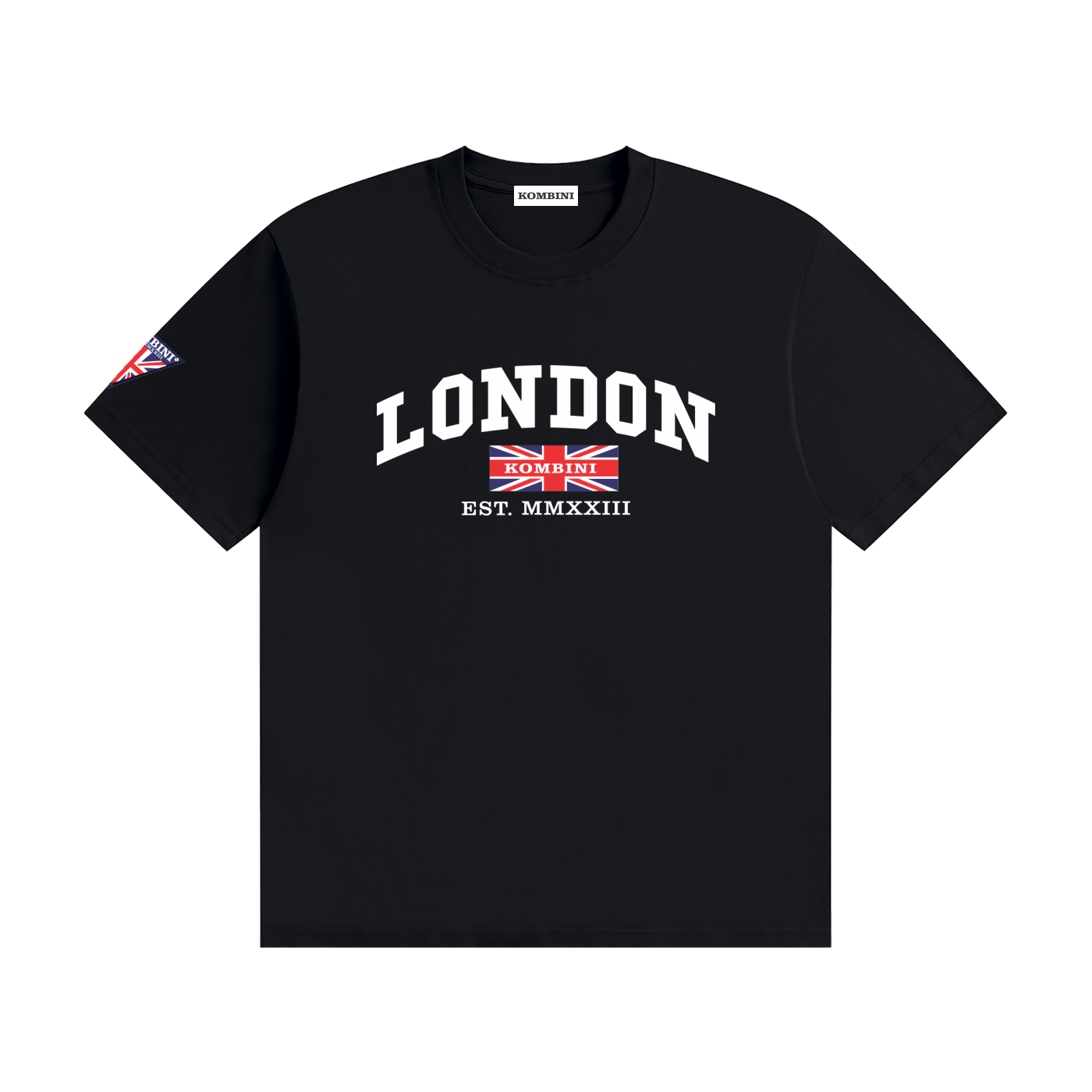 Kombini London T-Shirt flat lay front view