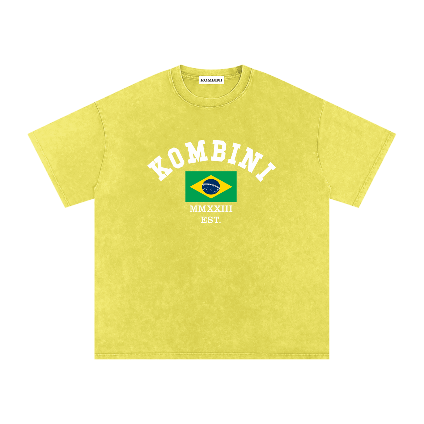 Kombini Brazil Oversized T-Shirt flat lay back view